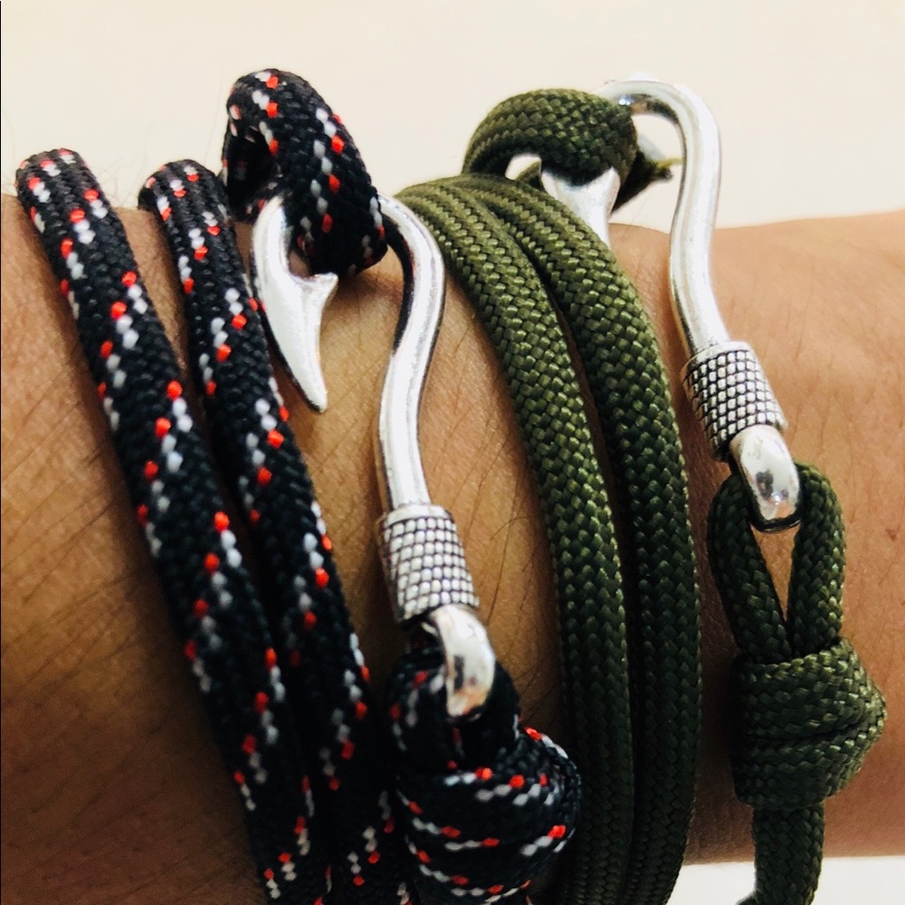 BOGO Fish Hook Cord Bracelet 🆕